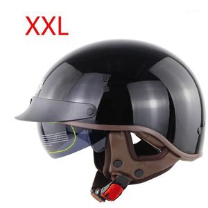 Dot Certification Retro Motorcykelhjälm Halv Face Biker Motorcykel Moto Helmet M4YB1241X