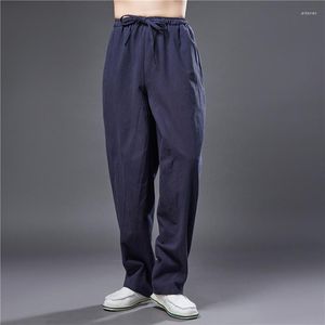 Pantaloni da uomo Abbigliamento uomo 2023 Moda Casual Pantaloni sportivi Lino Cotone Multicolore Stile sciolto