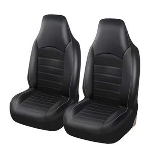 Coprisedili per auto Coprisedili universali in pelle per sedili anteriori Poggiatesta collegati con sedili Accessori per interni auto per auto sportive2101