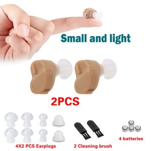 Other Health Beauty Items hearing aid Mini In Ear Sound Amplifier Invisible Hearing Aid Headphones Adjustable Volume Collector 230728