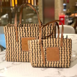 Designer Bag Summer Women's Fashion Woven Crochet Bag Straw Bucket Bag Luxury Shopping Casual Tote Shoulder Bags CHPP-029