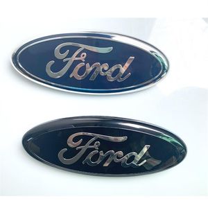 Bilens främre märken 9 tums främre huva Bonnet Emblem Badge Bakre stamklistermärke för Skull F150 F250 Utforska tillbehör308b