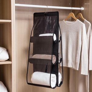 Förvaringspåsar påse hängande sovsal garderob tyg dubbelsidig tjockt icke-vävt hem