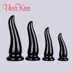 Zabawki analne Czarne przezroczyste dildo wtyczki odbytu dla kobiety -prostaty Massager Massager Butt Sekcja Puchar Sex Toys dla mężczyzn dorośli gejowscy ciągnij koralik 230728