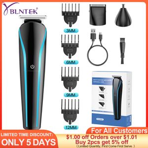 Hair Trimmer YBLNTEK 3 In 1 Electric for Men Grooming Kit Beard Nose Ear Rechargeable Barber Cutting Machine 230728