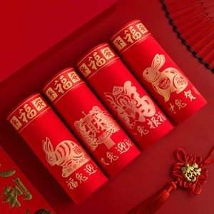 Underpants Men Boxers Cotton Breathable Antibacterial Panties Underpants Briefs Chinese Year Of The Rabbit Zodiac Red Underwear Boxershorts 230728