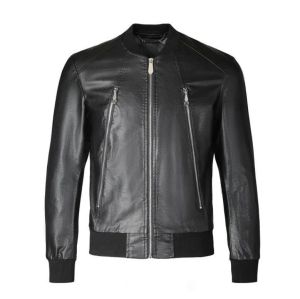 Mens Leather Designer Jacket Классическая вышиваемая куртки на молнии мужчина хип-хоп.