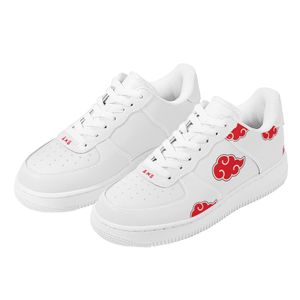 DIY shoes mens running shoes one for men women platform casual sneaker all white red cloud pattern trainers outdoor sports 36-48