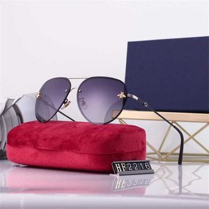 50% de desconto no atacado de óculos de sol Little Bee Metal Metal Polarizado Sem Estrutura Novo Toad Round Mirror Sunglasses