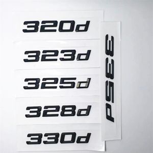 Black 316d 320d 325d 328d 330d 335d Emblem Number Number Letters لـ BMW 3 Series E90 E46 E91 E92 E93 F30 Car Accessories3115