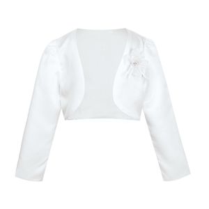 Giacche Eleganti Ragazze Fiore Bolero Giacche Manica lunga Coprispalle da sposa Mantello Abito da festa nuziale Match Top Ragazze Mantello Scialle Capispalla 230728