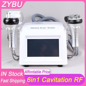 New 6 in 1 40K Cavitation RF Ultrasonic Vacuum Slimming Machine Weight Reduce Fat Loss RF Body Lifting Sculpting Skin Tightening Facial Beauty Device