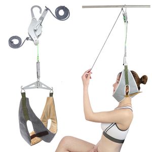 Huvudmassager Cervical Traction Over Door Neck Device Kit Bårjustering Kiropraktik Back Relaxation Pain Relief 230728