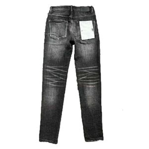 Designer Lila Jeans Marke Mode Herren Jean Distressed Motorrad Biker Rock Skinny Slim Ripped Hole Brief Top Qualität Hip Hop Denim Hosen 7stp