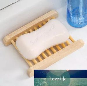 Natural Bamboo Trays Wooden Soap Dish Wooden Soap Tray Holder Rack Plate Box Container for Bath Shower Bathroom