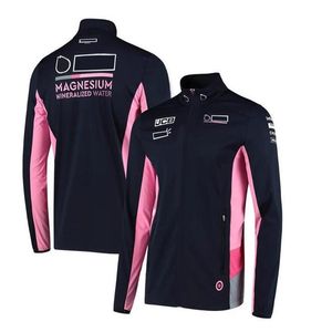 F1 racing suit jacket long-sleeved jacket autumn and winter outfit match point team jacket warm sweater formula one car suit custo259B