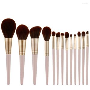 Makeupborstar Make Up Brush Set OEM Private Label 13/11st grossister Vit anpassad logotyp