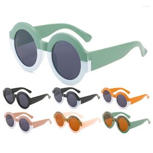 Óculos de sol Cores sortidas Designer Logotipo da marca Personalizado Tons de atacado Personalizáveis Homens Mulheres Óculos de sol redondos em massa