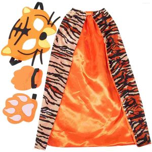 Bow Ties 1 Set Tiger Costume Props Dress Up Accessories Kids Performance Cape Gloves Mask Cosplay Party Clothing