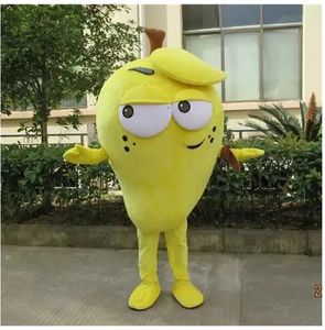 Simulering Mango Mascot Costumes Cartoon Character Outfit Suit Xmas Outdoor Party Outfit Adult Size Promotional Advertising Clothings