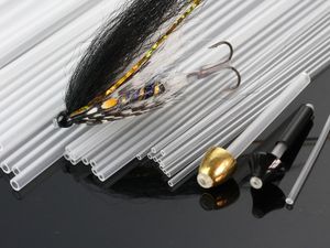 Baits Lures Fly Tying Tubes Rigid Tubing Tube Flies Tying Material Available In 4 Sizes Clear 230728