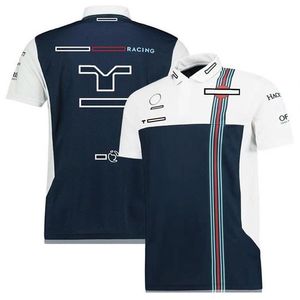 F1 Polo Shirt Summer Lapel Team Uniform Formel One Racing Suit Kort ärm Snabb torrtopp kan anpassas3102