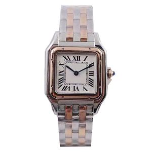 Роскошные часы Женщины смотрят Quartz Movement Diamond Watch Rose Gold Watch Lady Square Tank Case Case Original Clasp Аналоговое повседневное наручные часы водонепроницаемые