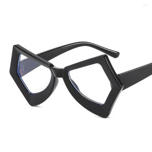 Sunglasses Women's Glasses Anti-Blue Light Fashion Personality Retro Butterfly Frame Plain Student Commuter