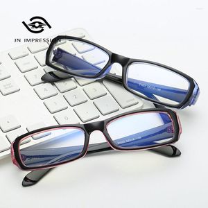 Solglasögon i full ram unisex myopia glasögon färdiga produkter har grader 50-600 koreansk version minus recept