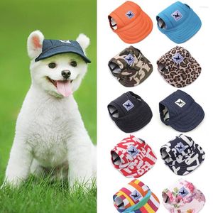 Dog Apparel Pet Hat With Ear Holes Adjustable Baseball Cap For Large Medium Small Dogs Summer Sun Outdoor Hiking Breathable
