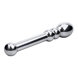 Stainless Steel Anal Plug Metal Double Head Dildo G Spot Wand Anal Butt Plug Prostate Massager Vaginal Stimulation Sex Toys