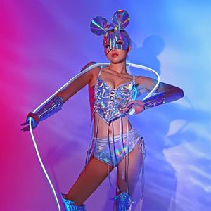 Stage Wear Sexy Women Performing Evening DJ Gogo Dance Costumes Suit Singers Pole Bar Dancer Outfits349i