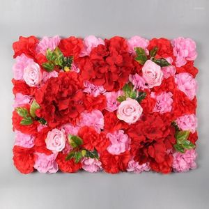 Dekorativa blommor 1pc Simulering av plastblomma vägg tredimensionell julbakgrundspografi Props Fake Decoration Wedding