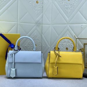 Designer Bags Women Handbags Purse Genuine Leather Water Ripples Fabric Straps Golden Tote Bag Fashion Letters Messenger Shoulder Bags