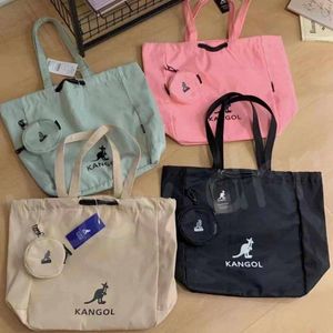 Fashion Kangol Kangaroo Tote Bag Women Large Capacity Nylon Waterproof Solid Handbag Hasp Snap Buckle Shopping Shoulder Bags