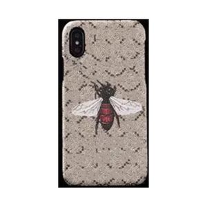 Caixa de telefone de grife para Apple iPhone 15 Pro Max 14 13 12 11 XR XS 8 7 6 Plus Samsung Galaxy S24 S23 S22 S21 S20 Nota 20 Ultra Luxury PU Coque Coque Coque Fundas Grey Bee