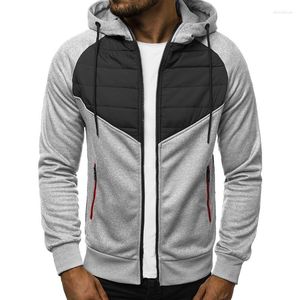 Männer Jacken 2023 Männer Herbst Frühling Jacke Patchwork Design Männliche Casual Hoodies Mäntel Oberbekleidung EU Größe S-3XL