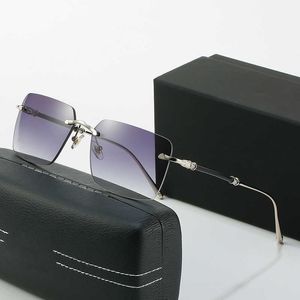 Designer Mercedes-Benz Top Solglasögon Z25 Ny ramfritt för män och kvinnor metallprocessfot kan utrustas med myopiaglasögon