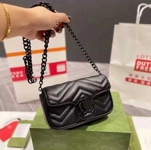 16.5cm Yeni Macaron Marmont Bag Lüks Tasarımcılar Kadın Omuz Eşekçi Tavaları Para Çantası Çanta Klasik Crossbody Debriyaj Güzel Çantalar