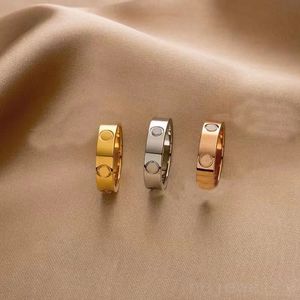 Multicolor love rings diamond engagements ring fashion accessories retro couple gift luxury jewelry originality womens rings rose gold silver plated C23