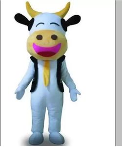 halloween Masquerade cow Mascot Costumes Cartoon Character Outfit Suit Xmas Outdoor Party Outfit Adult Size Promotional Advertising Clothings