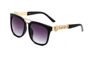 Design Marke Runde Sonnenbrille der Frauen UV400 Brillen Metall Gold Rahmen Gläser Männer Spiegel glas Objektiv Sonnenbrille 2097