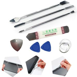 Set di utensili manuali professionali 3/8 pezzi Kit di spudger in metallo universali Cellulare Smonta set di leva in acciaio per piede di porco per telefono cellulare Repai2927