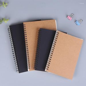 Skissbok Retro Spiral Coil Kraft Paper Notebook Sketch Målningsdagbok Ritning Graffiti Office School Stationery Stationery