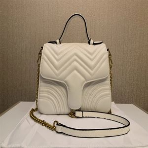 2023 Роскошный дизайнер новый стиль Marmont Sags Whouss Women Gold Chain Cross Body Baged Bu