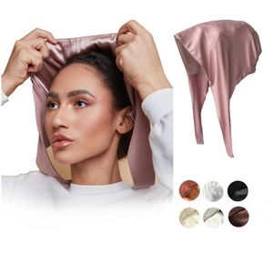 Ethnic Clothing Adjustable Satin Muslim Under Scarf Lined Modal Inner Undercaps Protect Hair Double Layers Hijab Cap For WomenEthn307i