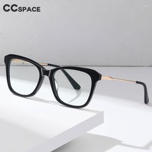 Sunglasses 56241 Acetate Spring Hinges Fiber Spectacle Frame Women Anti Blue Glasses With Female Cute Myopia Prescription Eyewear