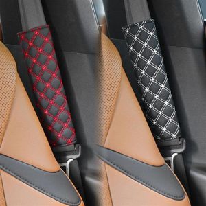 2Pcs Car Seat Belt Cover Stoper Safety Pads Protector Child Shoulder Leather Cushion Harness Belts & Accessories2674