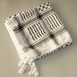 Mode ansikte masker nacke gaiter islamisk tryck halsduk unisex lätt pläd män kvinnor tofsar arab öken shemagh keffiyeh sjal hijab wrap pashmina sjaal 230729