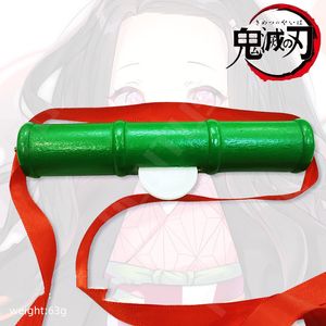 Oggetti decorativi Figurine Anime Demon Slayer Kamado Nezuko Bamboo Tube Costumi Puntelli Cosplay Ragazze Halloween Bocca Stick Bite The Flute Prop 230728